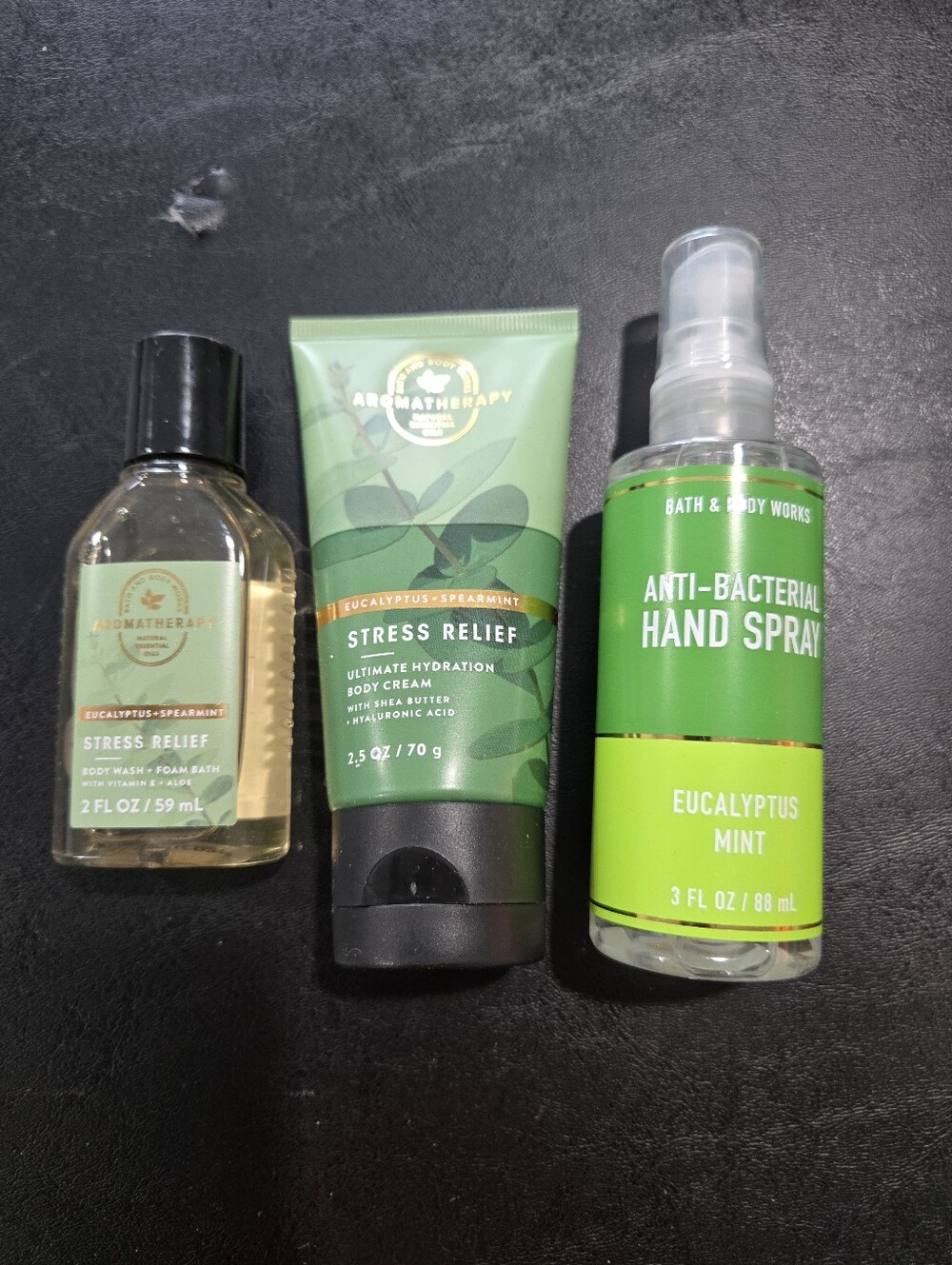 Bath & Body Works Stress Relief Eucalyptus & Spearmint Set - Green